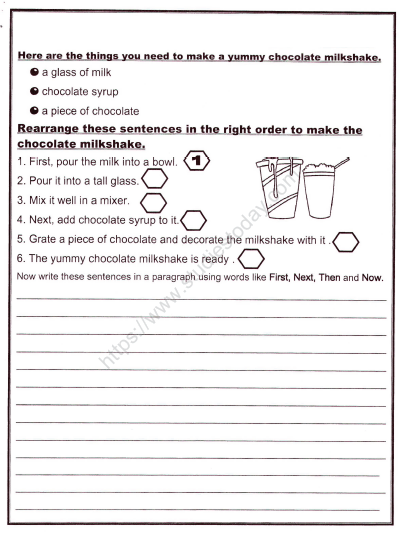 CBSE Class 2 English Practice Creative Writing Worksheet Set B Practice